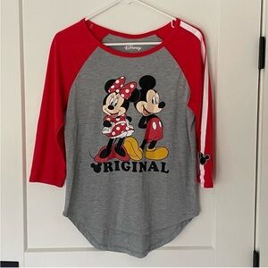 Disney Mickey And Minnie original Baseball Ringer Tee